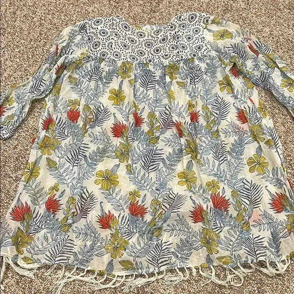 Roberta Roller Rabbit cover up Top with Tassels - Picture 5 of 5